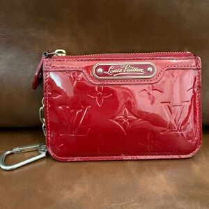 Louis Vuitton Burgundy Leather Key Holder